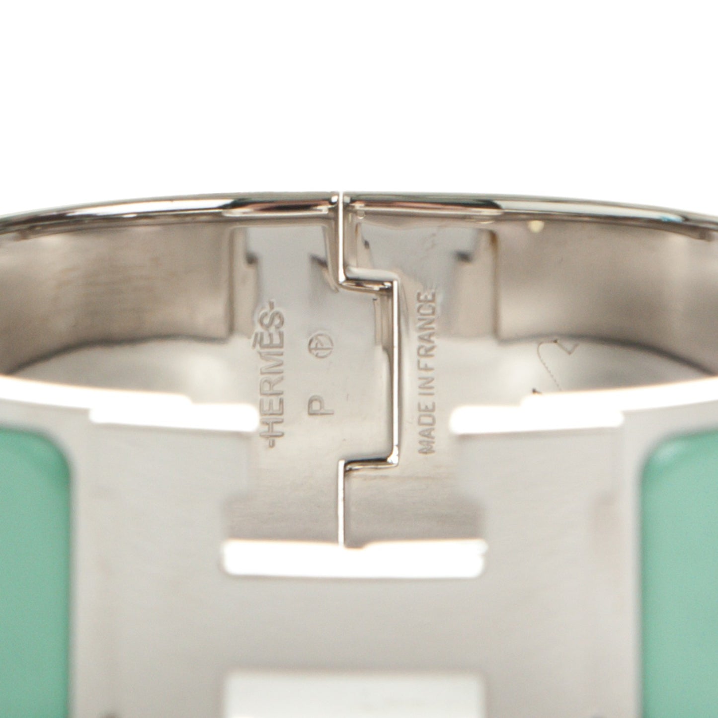 Enamel Wide Clic Clac H Bracelet PM Lagon