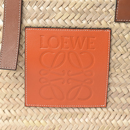 Loewe Raffia Basket Tote Bag Natural Tan Orange 15 of 15