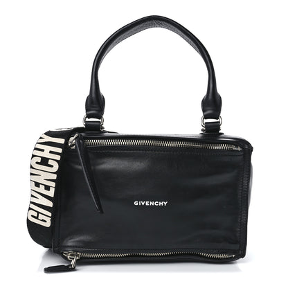 Givenchy Calfskin Medium Pandora Logo Strap Black 1 of 11
