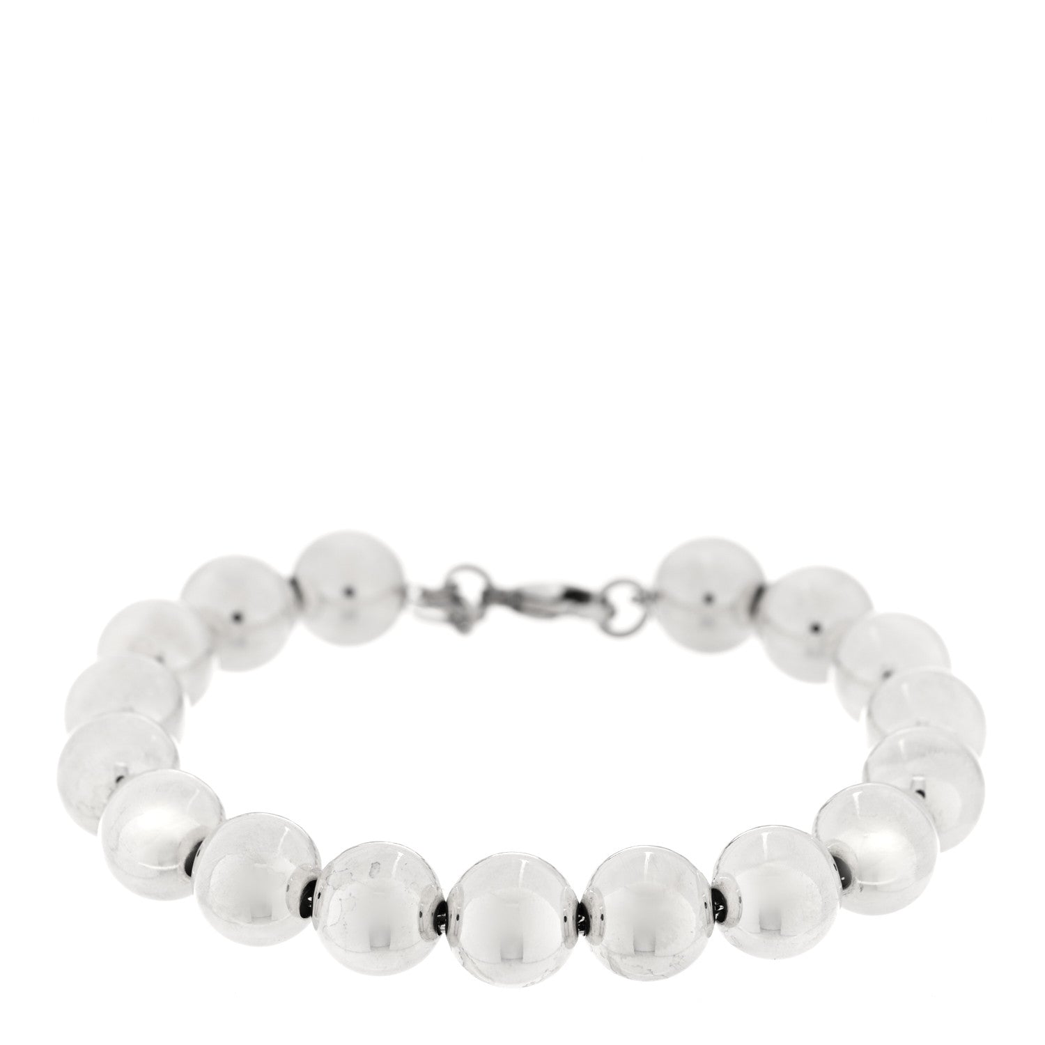 Tiffany Sterling Silver 10mm HardWear Ball Bracelet 1 of 3