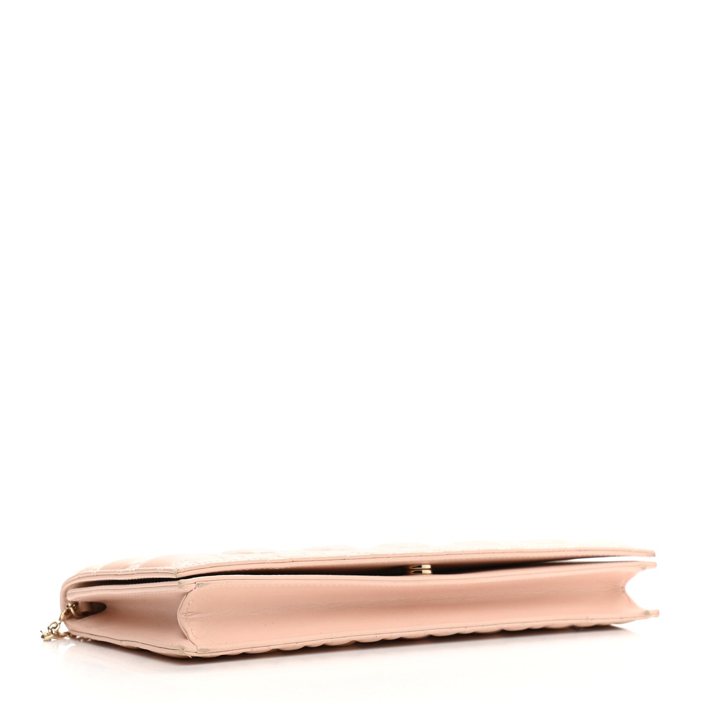 Lambskin Cannage Lady Dior Convertible Clutch Pink