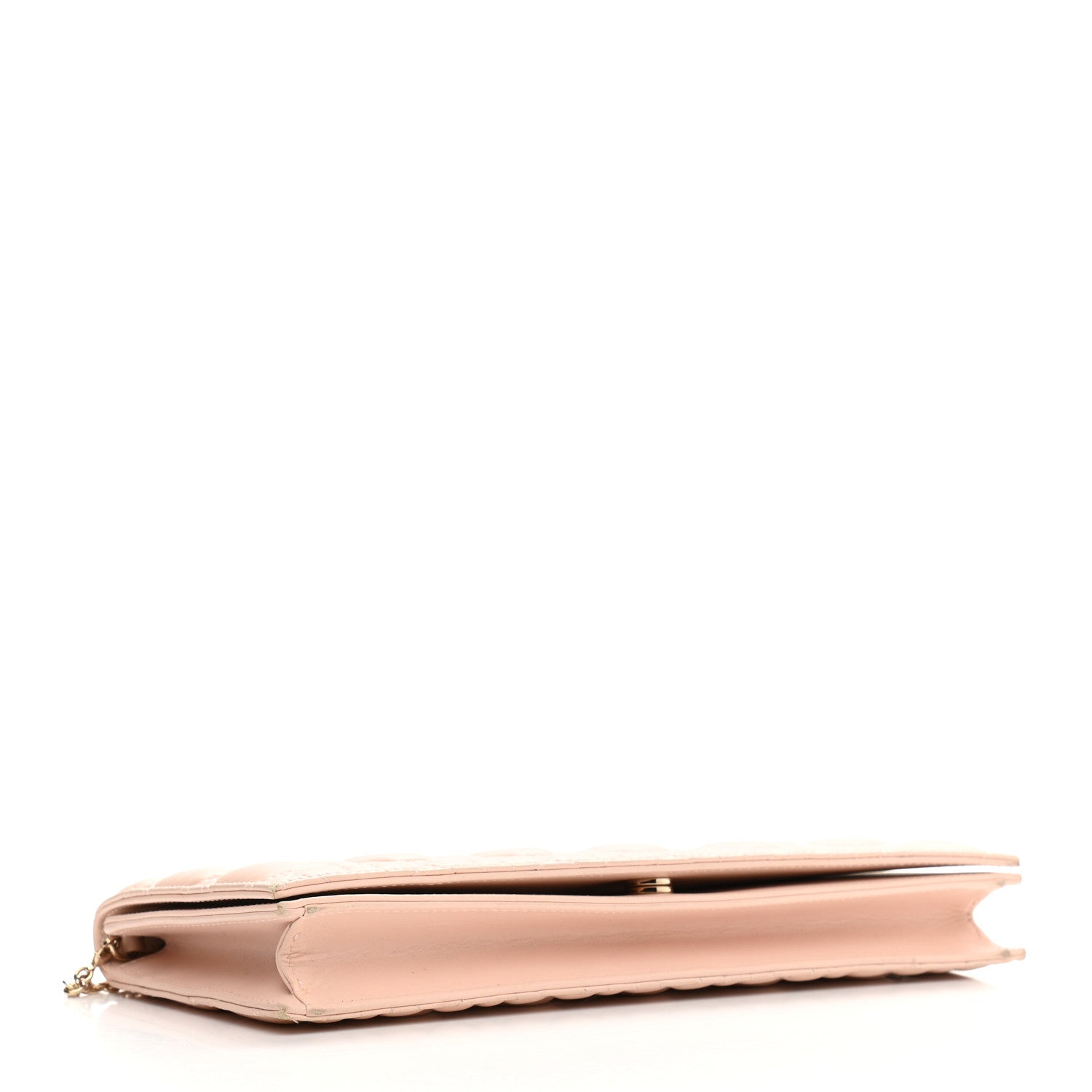 Christian Dior Lambskin Cannage Lady Dior Convertible Clutch Pink 3 of 13