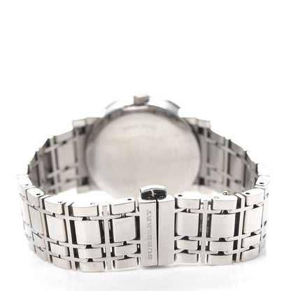Burberry Stainless Steel Diamond Mother of Pearl 28mm Heritage Quartz Watch BU1370 3 of 5