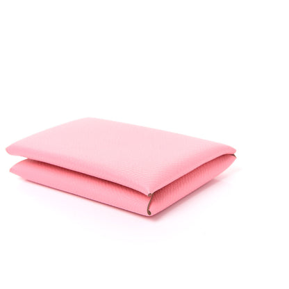 Hermes Epsom Calvi Card Case Rose Confetti 6 of 9