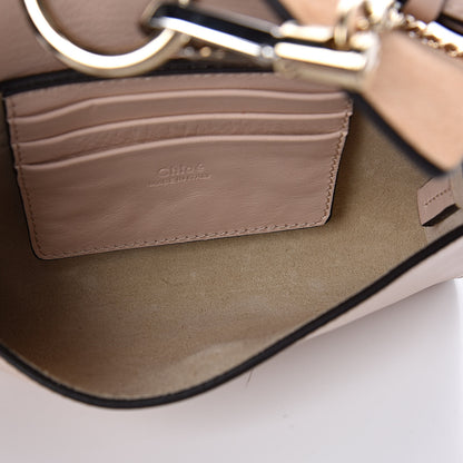 Chloe Suede Calfskin Mini Faye Shoulder Bag Cement Pink 5 of 9