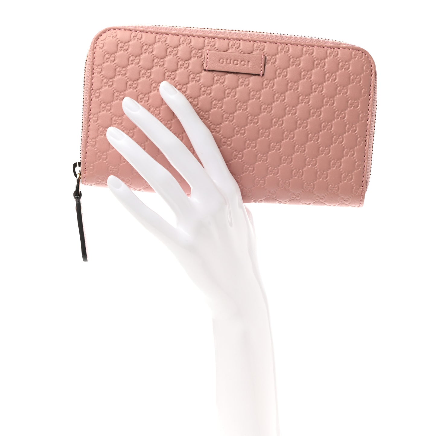 Microguccissima Zip Around Wallet Soft Pink