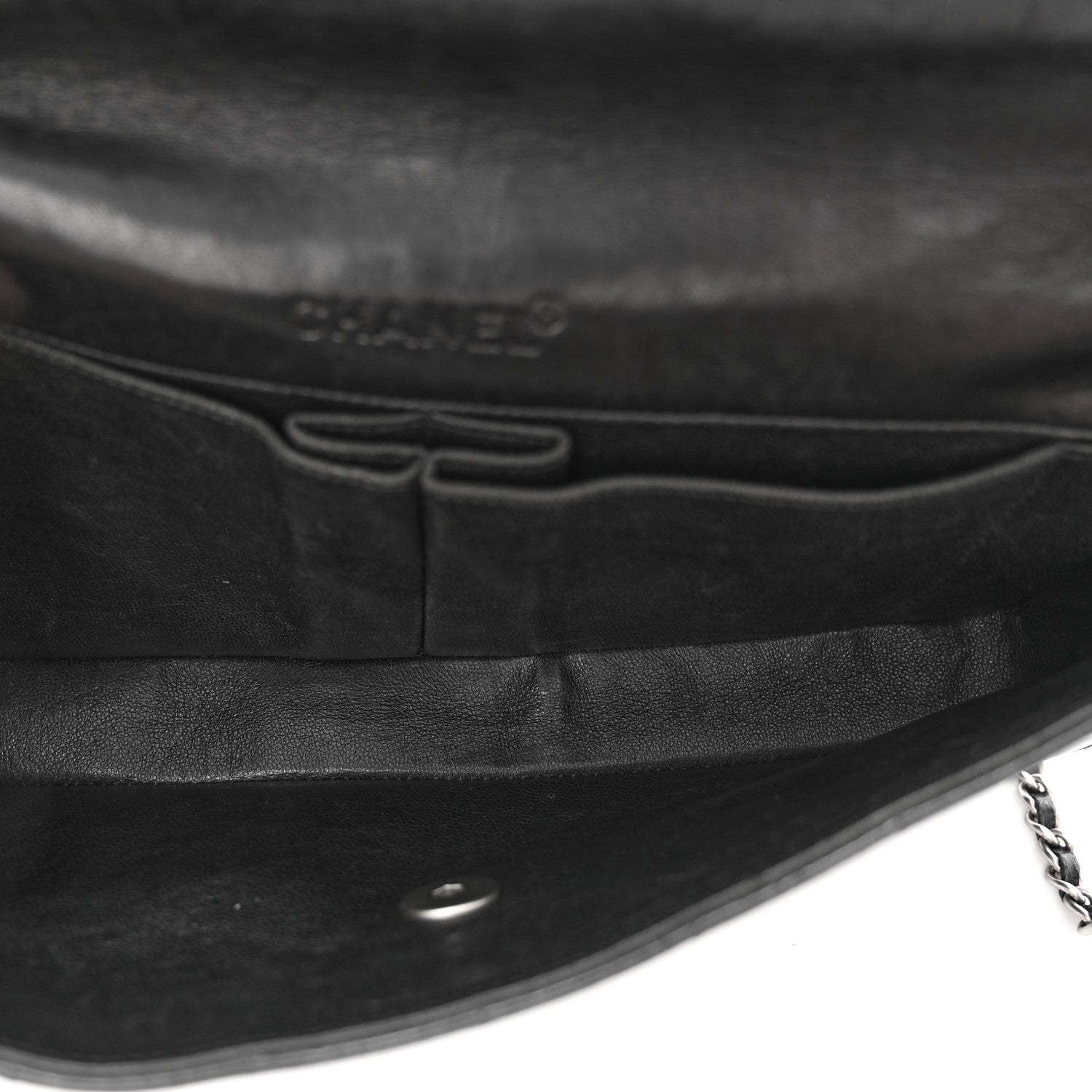 Chanel Patent Quilted East West Chocolate Bar Flap Black 5 of 14