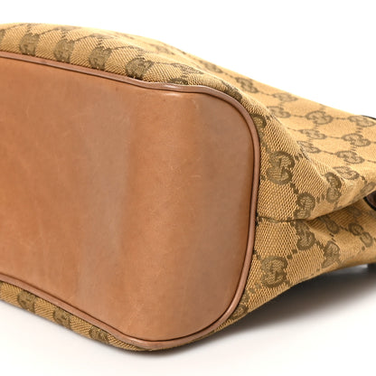 Gucci Monogram Woven Handle Tote Tan 10 of 11