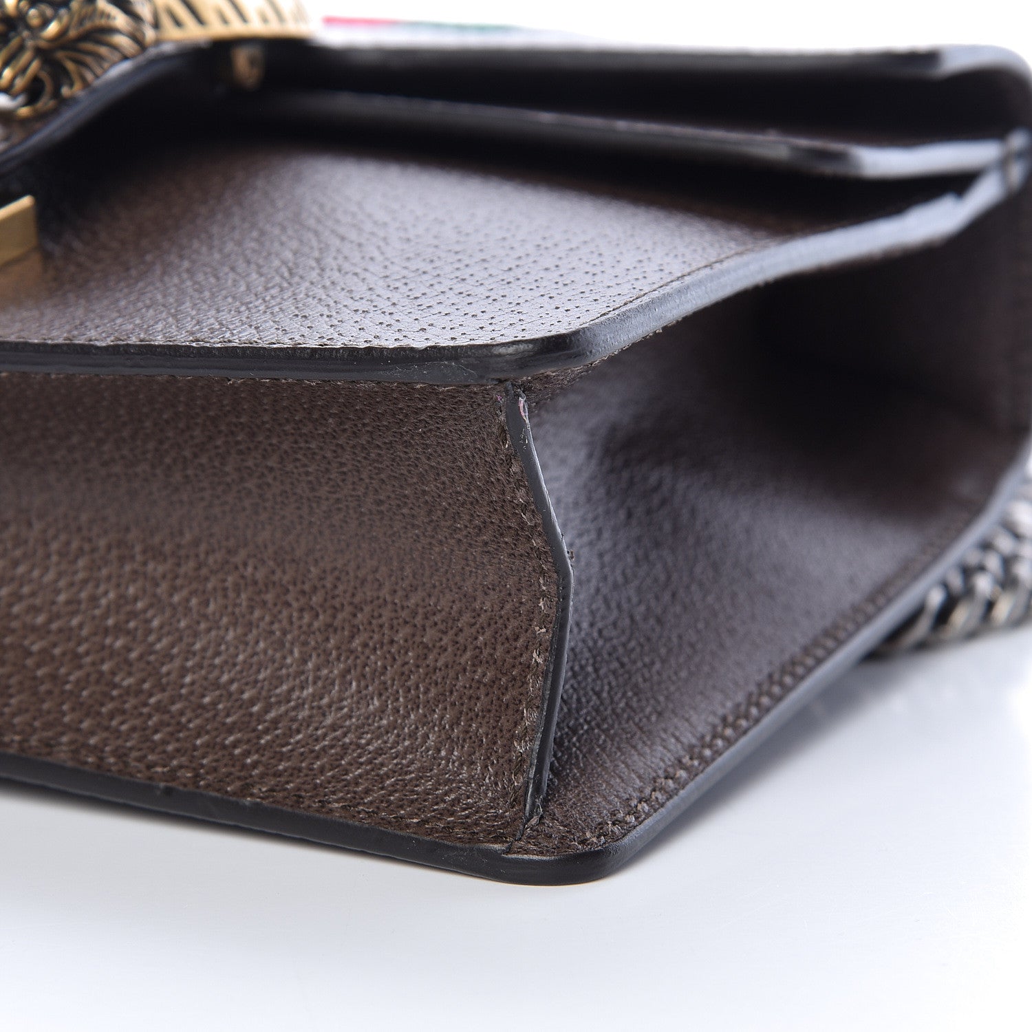 Gucci Textured Calfskin Web Mini Dionysus Shoulder Bag New Acero 10 of 10