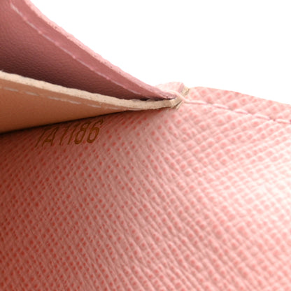 Louis Vuitton Damier Azur Emilie Wallet Rose Ballerine 8 of 10