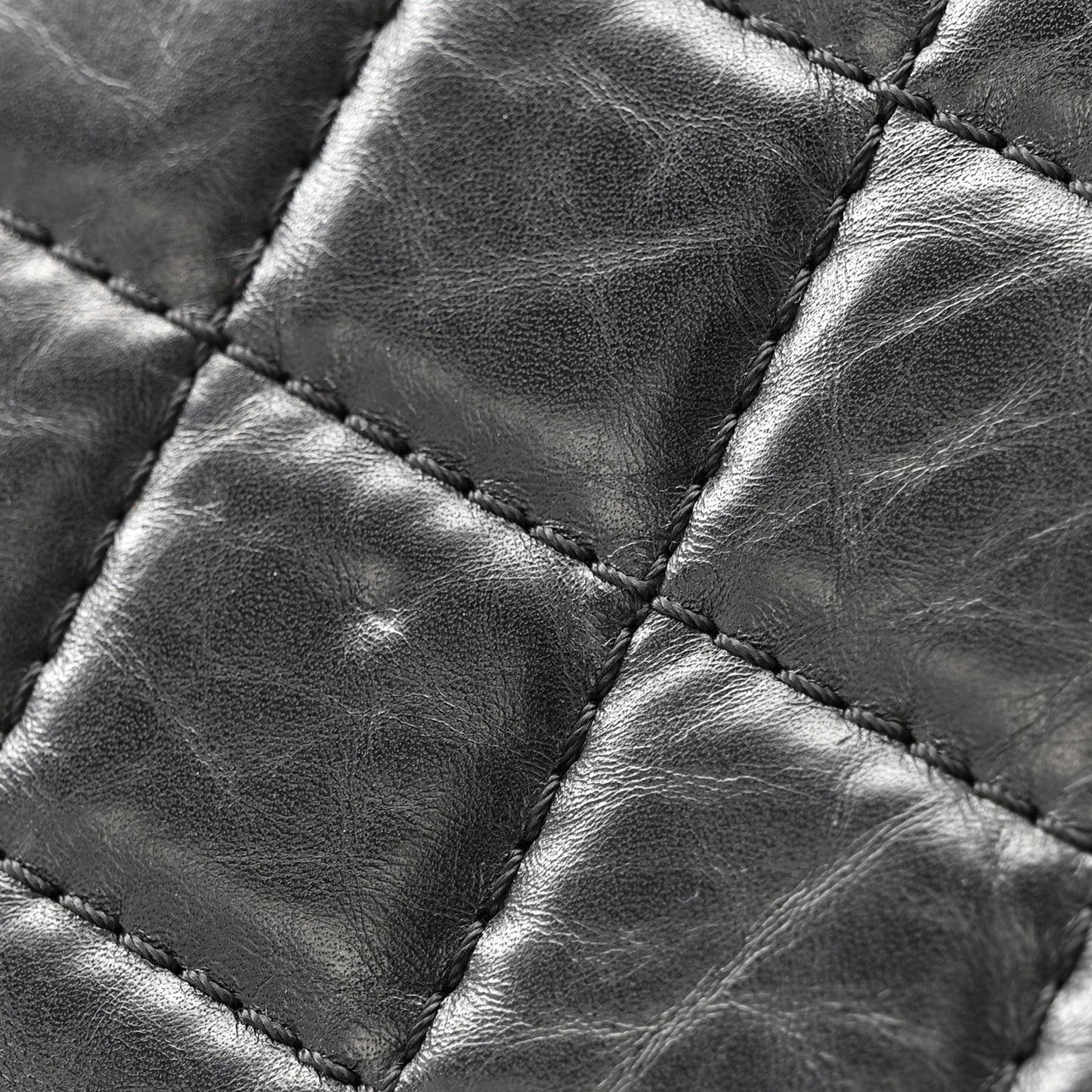 Aged Calfskin Quilted 2.55 Reissue 226 Flap Black