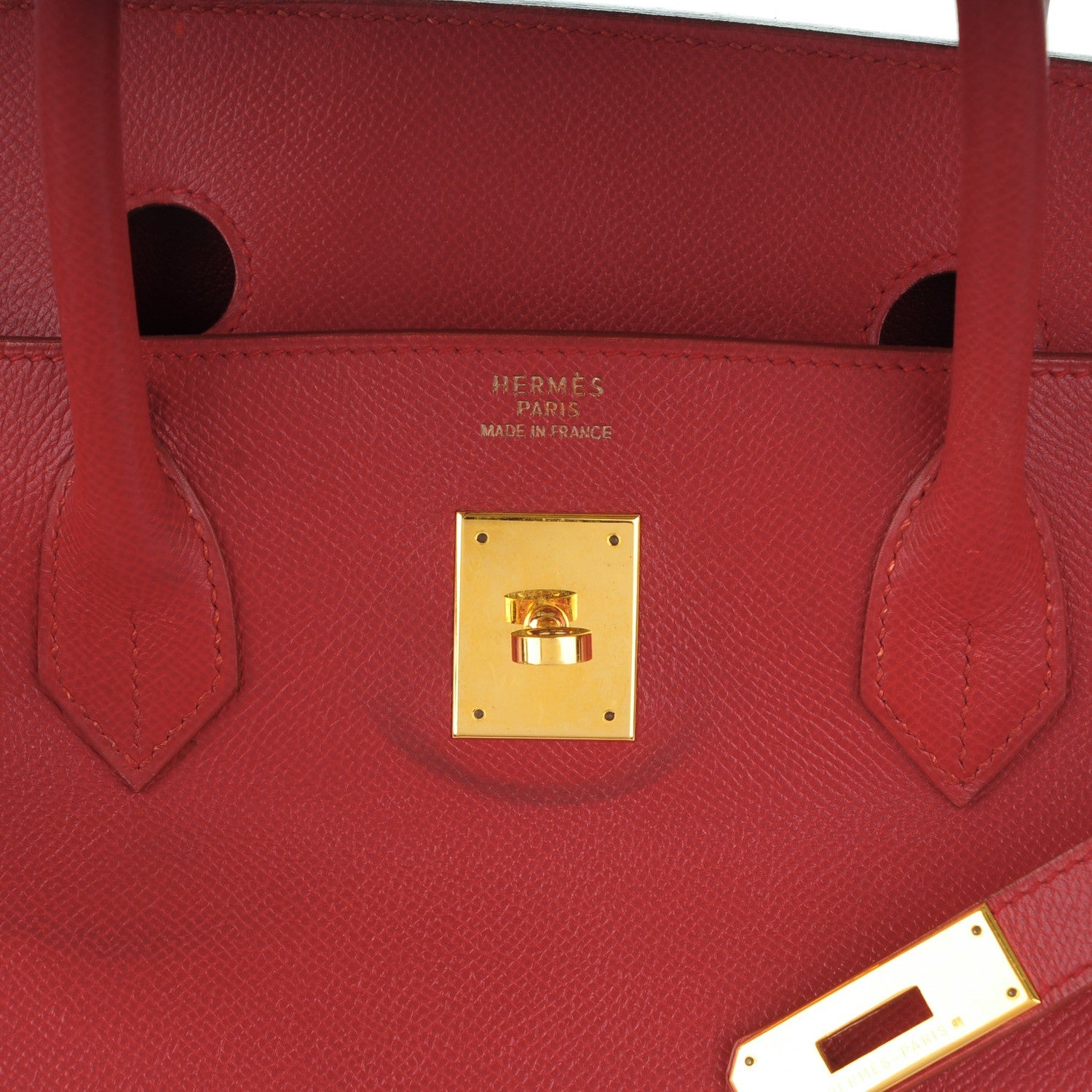 Hermes Courchevel Birkin 40 Rouge 9 of 26