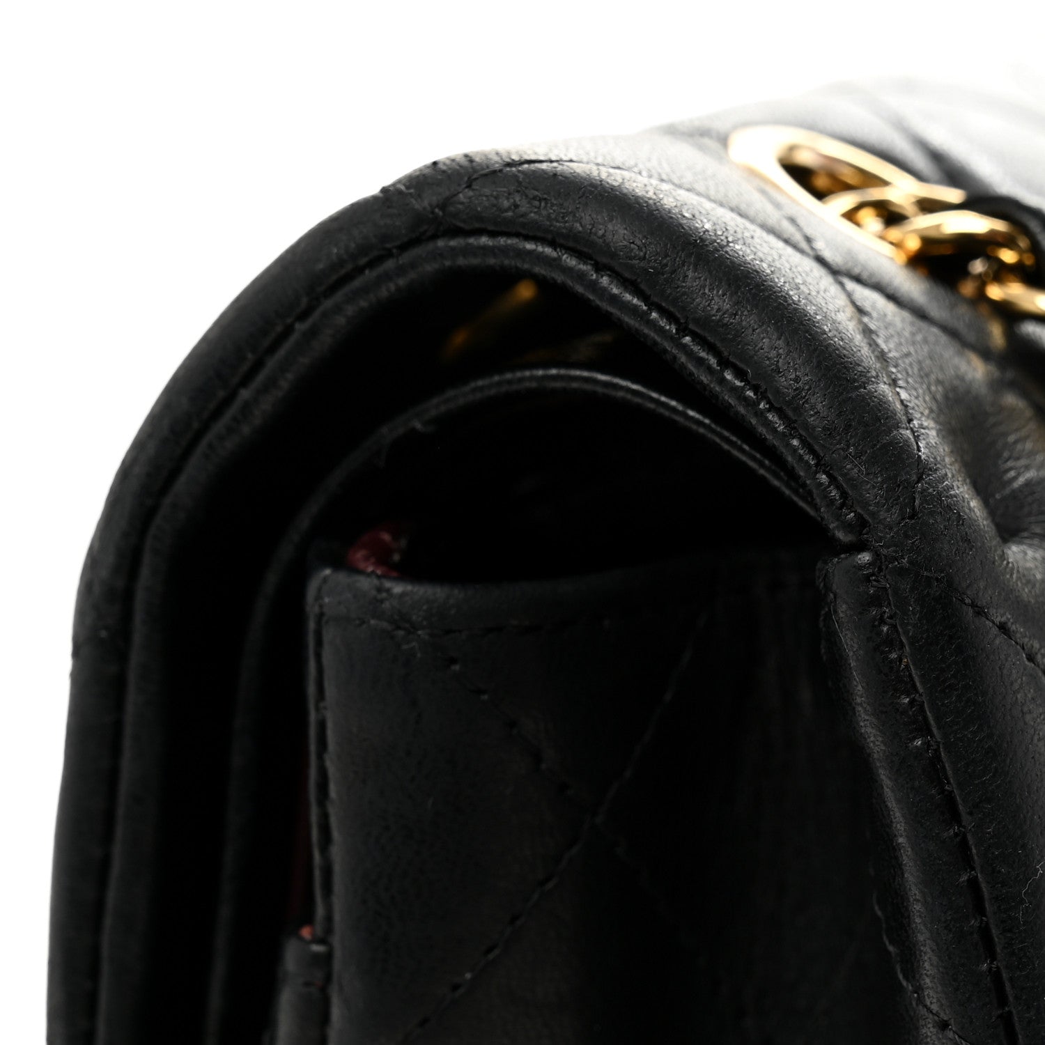 Chanel Lambskin Quilted Medium Double Flap Black 11 of 11
