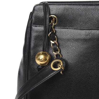 Chanel Caviar CC Shoulder Bag Black 12 of 12