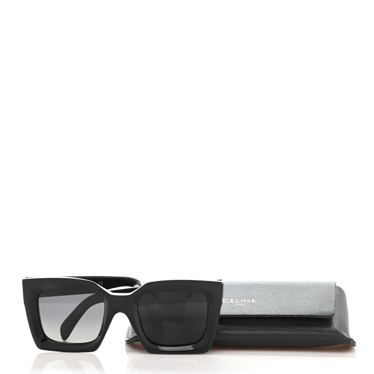 Celine Acetate Square Sunglasses CL401301 Black 7 of 7