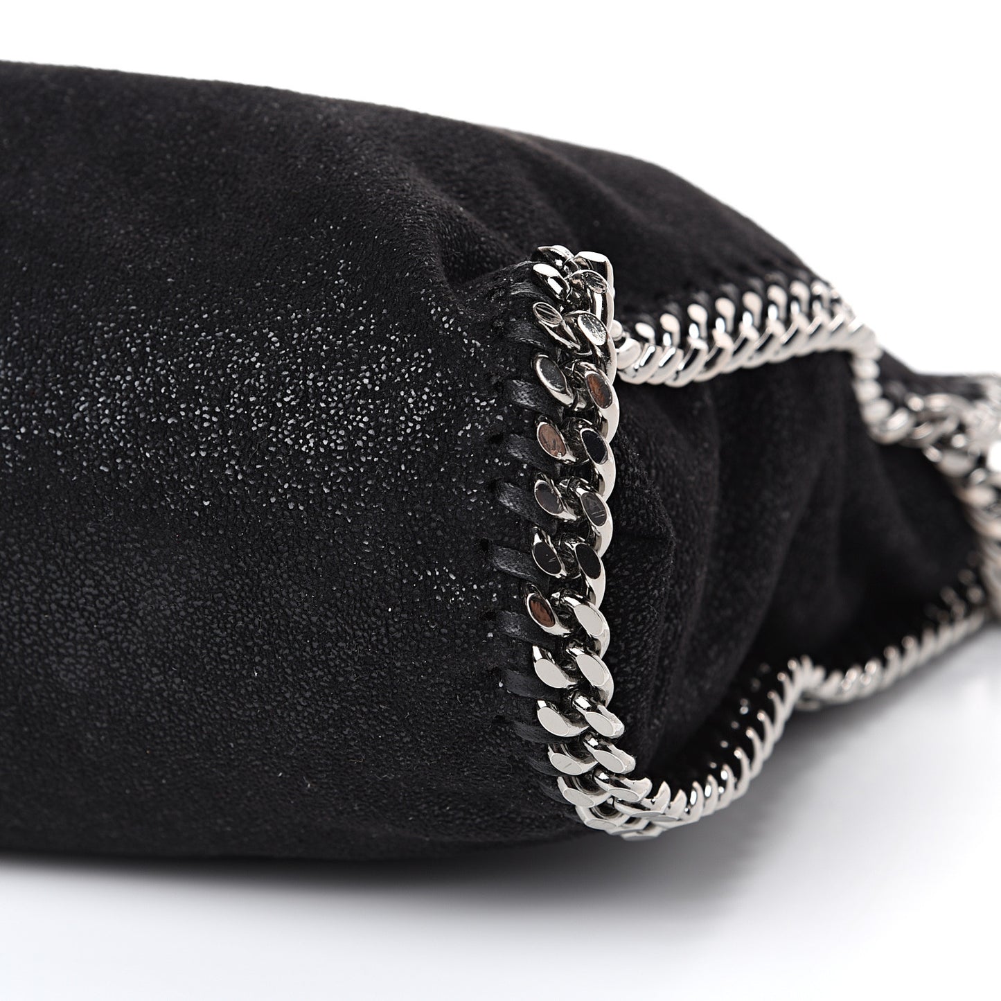 Shaggy Deer Falabella Fold Over Tote Black