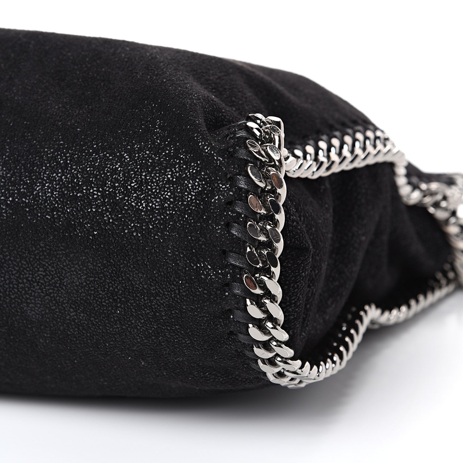 Stella McCartney Shaggy Deer Falabella Fold Over Tote Black 9 of 9