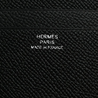 Hermes Epsom MC2 Euclide Card Holder Case Black 6 of 8