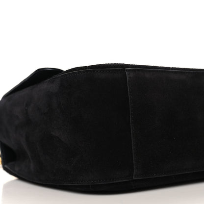 Chanel Suede Calfskin Small Souplissimo Maxi Flap Black 18 of 21
