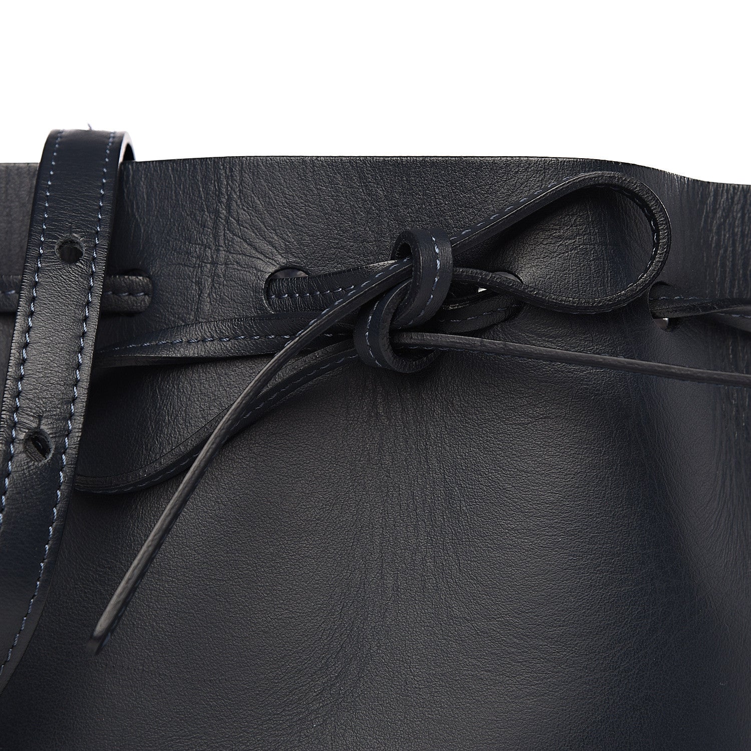 Mansur Gavriel Calfskin Mini Mini Bucket Bag Blu 10 of 10