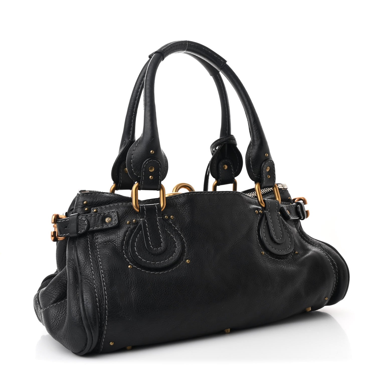 Chloe Calfskin Medium Paddington Satchel Black 3 of 10