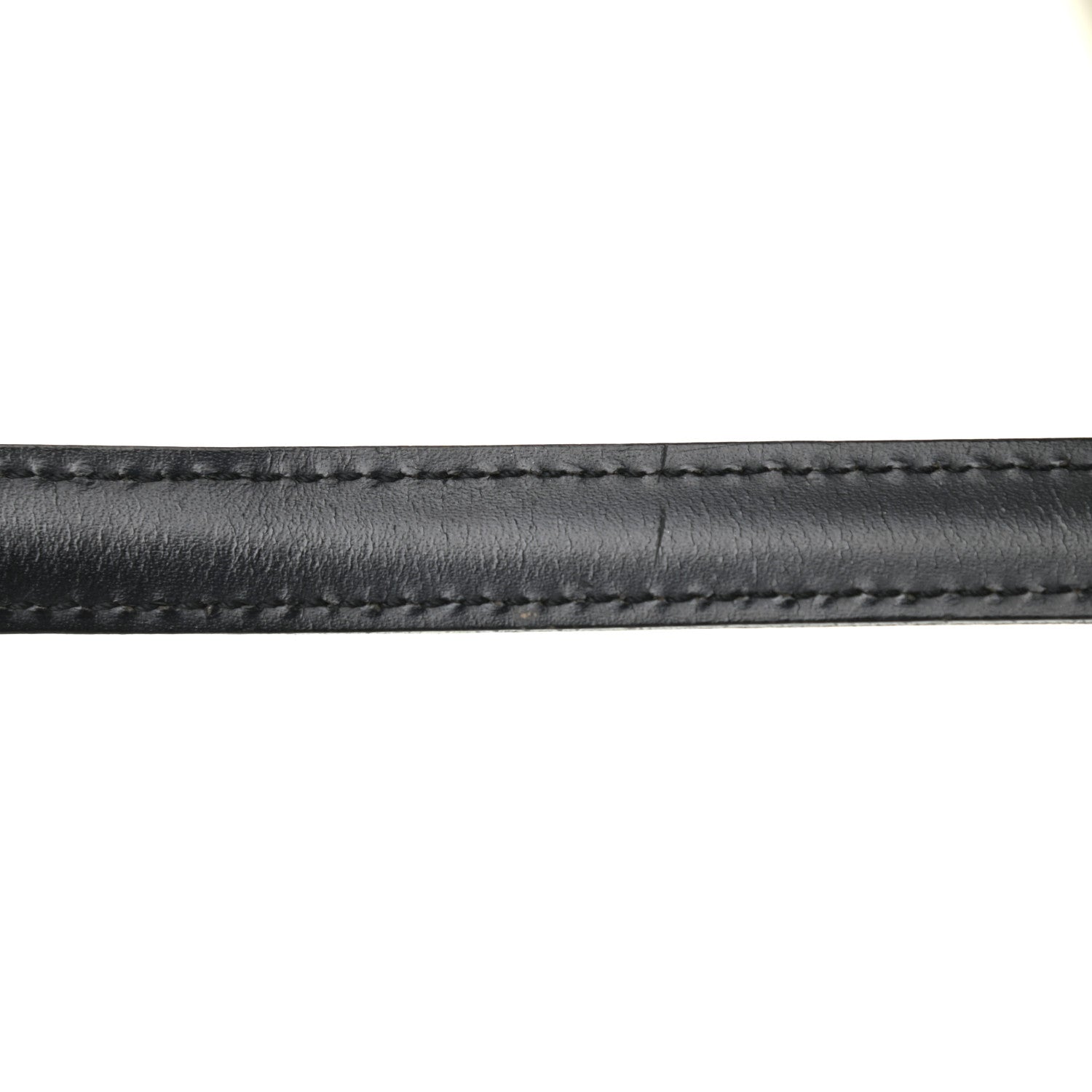 Louis Vuitton Calfskin 16mm Adjustable Shoulder Strap Black 12 of 14