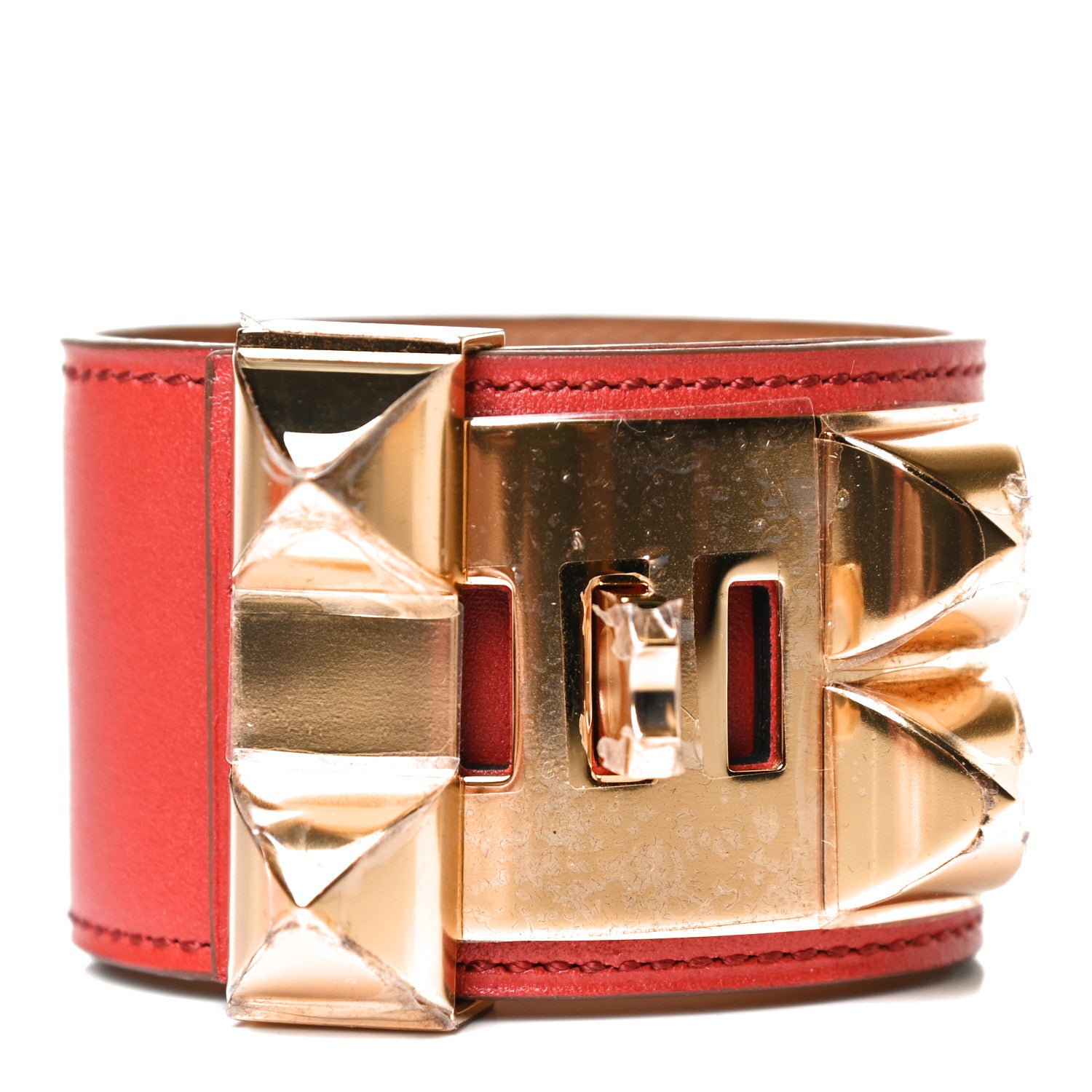 Hermes Box Collier de Chien CDC Bracelet S Capucine 2 of 5