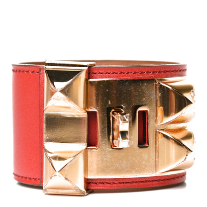 Hermes Box Collier de Chien CDC Bracelet S Capucine 2 of 5