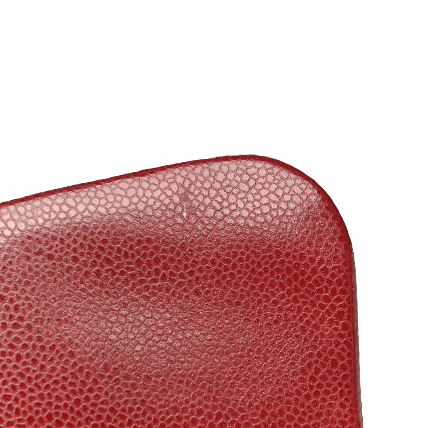 Caviar Quilted Jumbo Double Flap Dark Red