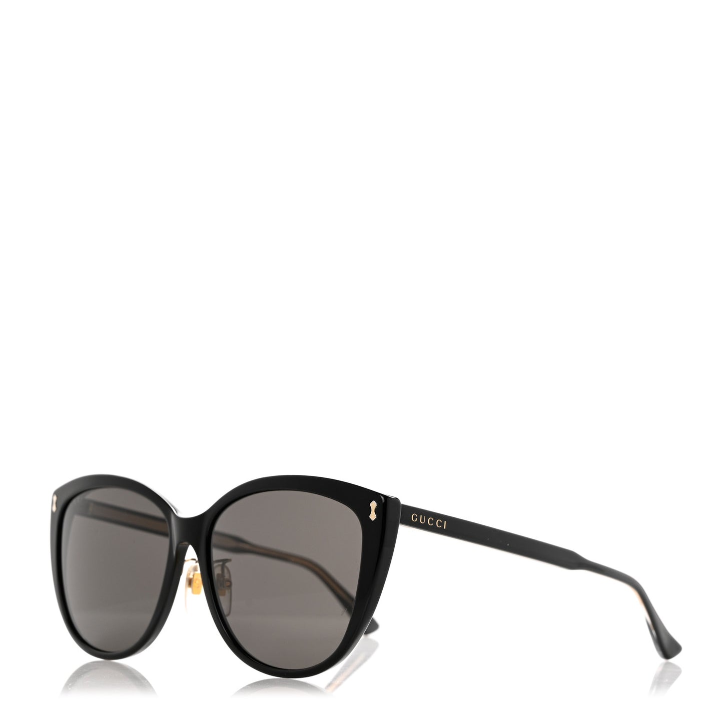 Acetate Cat Eye Sunglasses Black