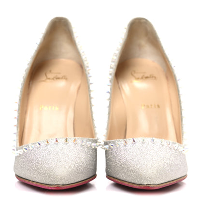 Christian Louboutin Glitter Anjalina 100 Pumps 40.5 Sunset 3 of 12
