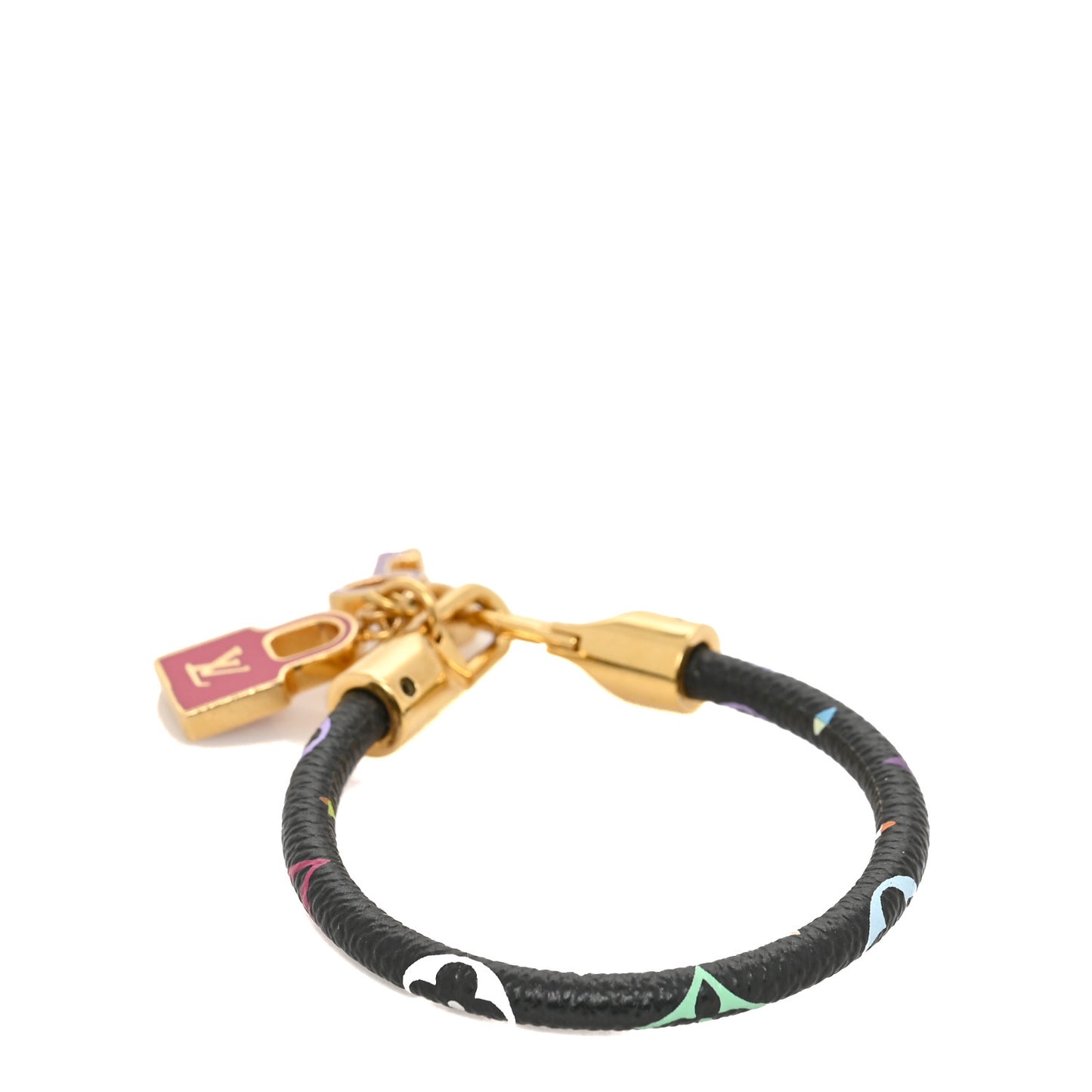 Monogram Multicolor Luck It Bracelet 17 Black