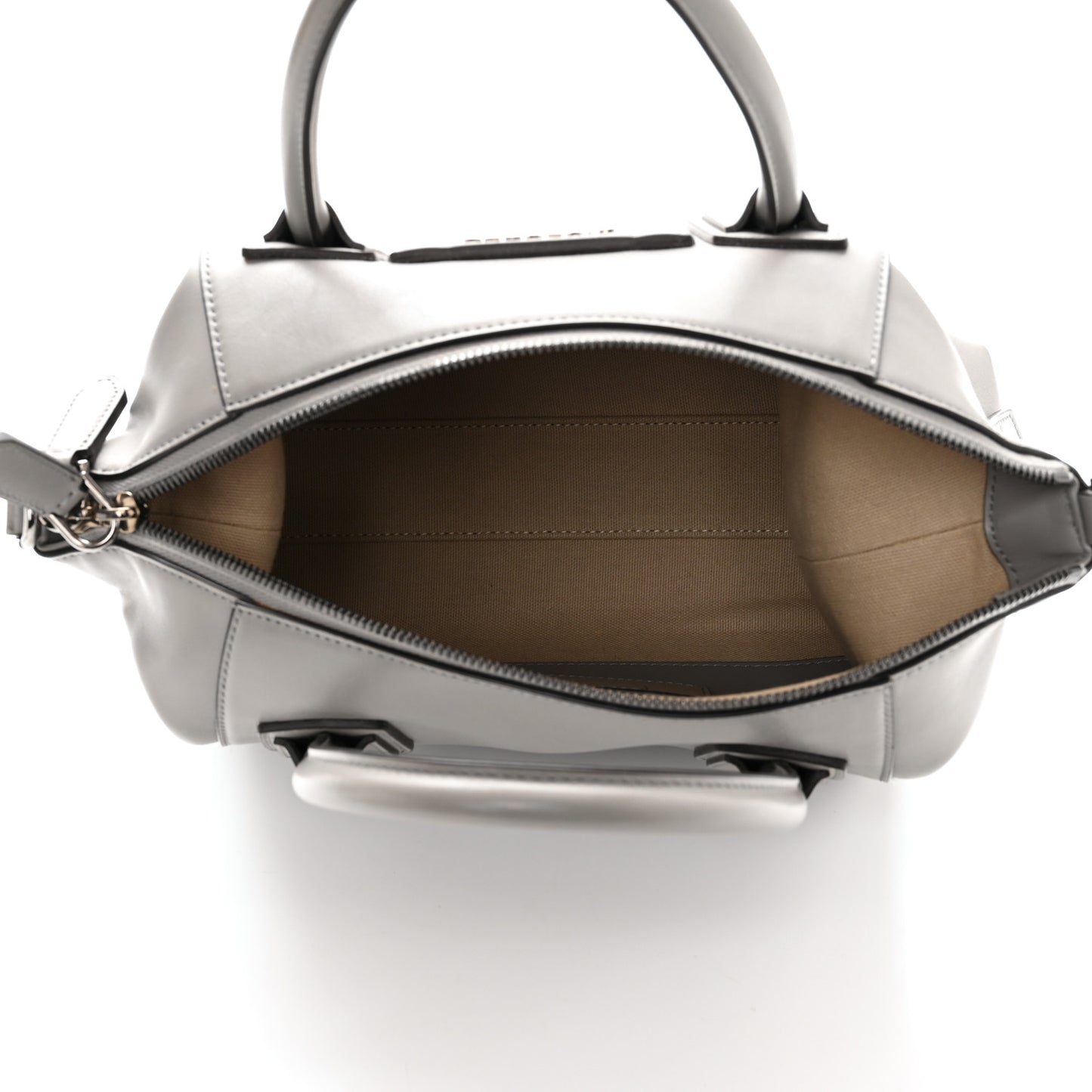 Calfskin Small Soft Antigona Pearl Grey