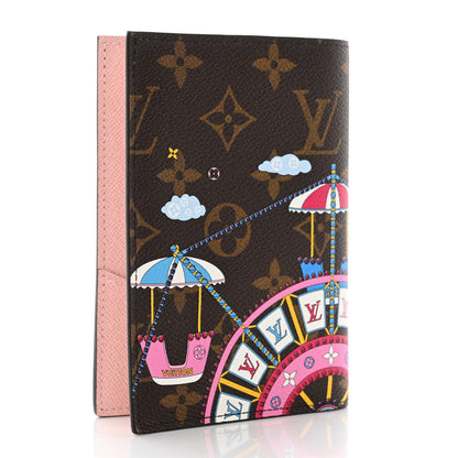 Louis Vuitton Monogram 2020 Christmas Animation Big Wheel Passport Cover Rose Ballerine 2 of 7
