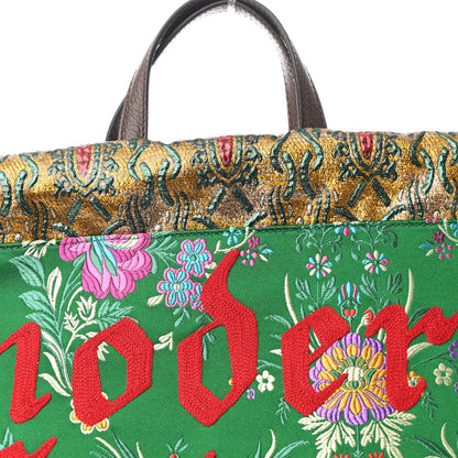 Gucci Brocade Modern Future Drawstring Backpack Multicolor 8 of 10