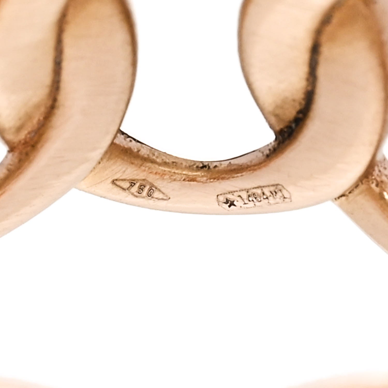 Pomellato 18K Rose Gold Brera Chain Ring 55 7.25 6 of 7