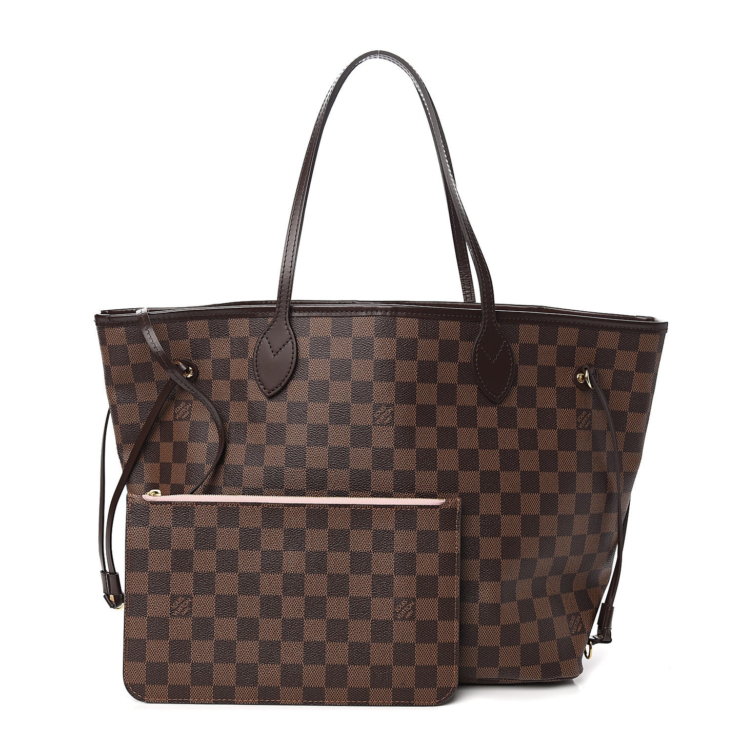 Damier Ebene Neo Neverfull MM Rose Ballerine