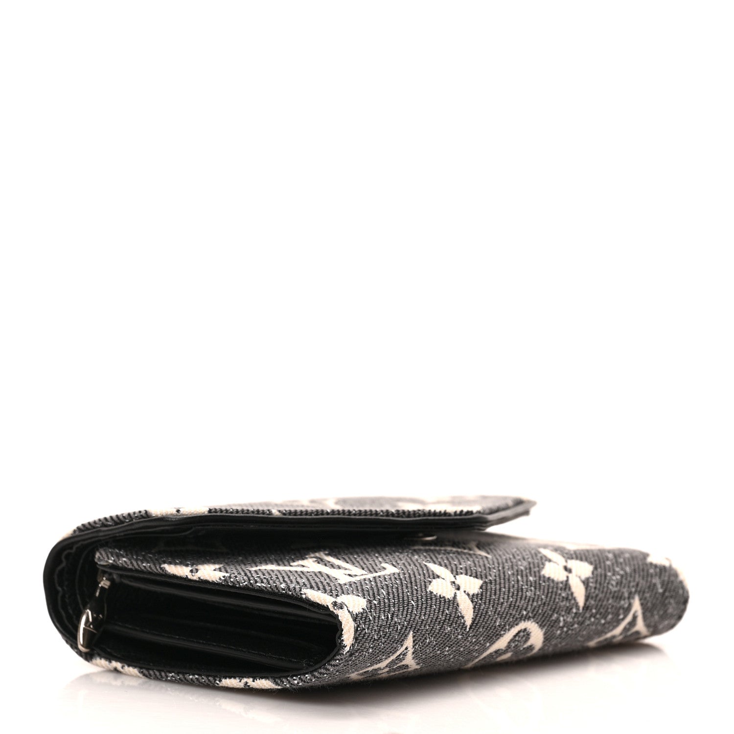 Louis Vuitton Denim Monogram Jacquard Victorine Wallet Grey 4 of 6