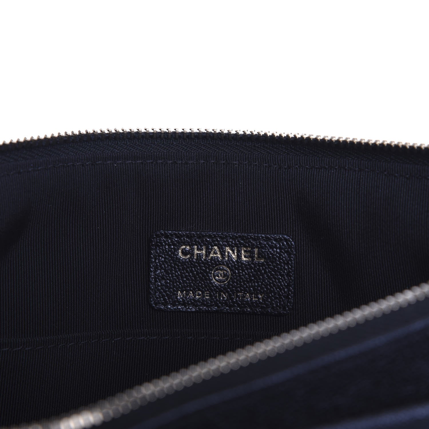 Chanel Iridescent Caviar Quilted Medium Flap Cosmetic Case Black 6 of 7