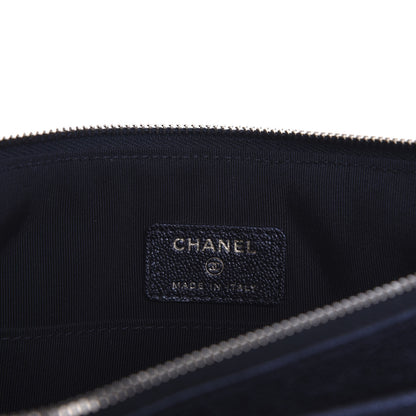 Chanel Iridescent Caviar Quilted Medium Flap Cosmetic Case Black 6 of 7