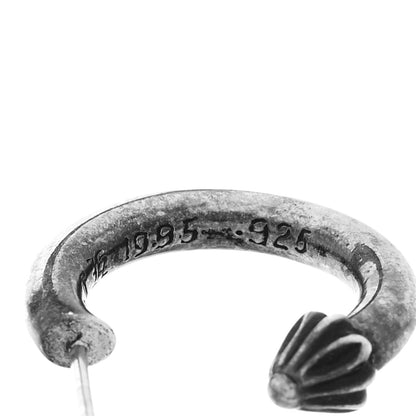 Chrome Hearts Sterling Silver Plain Hoop Earrings 4 of 4