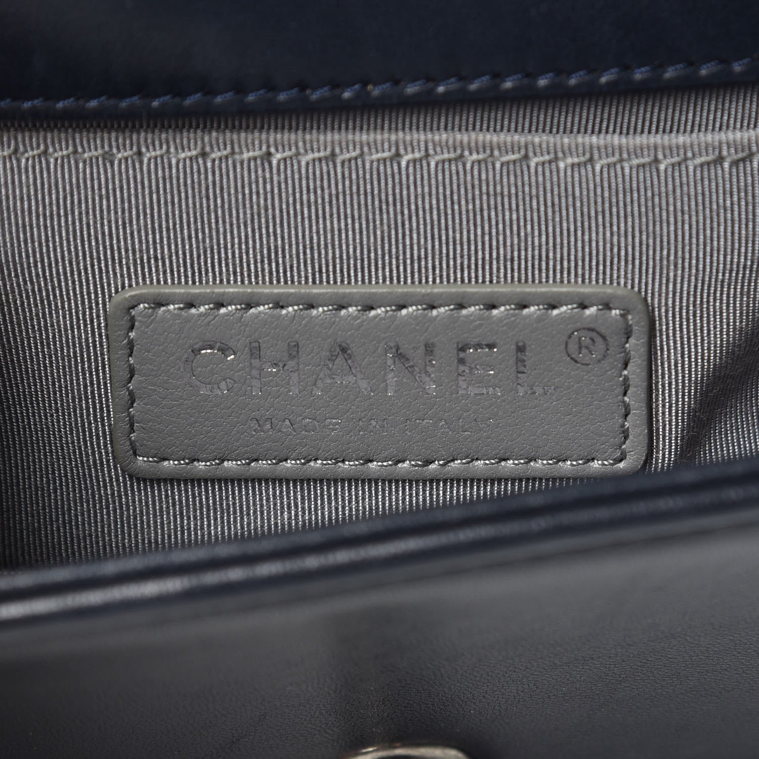 Chanel Velvet Quilted Mini Boy Flap Navy 6 of 11