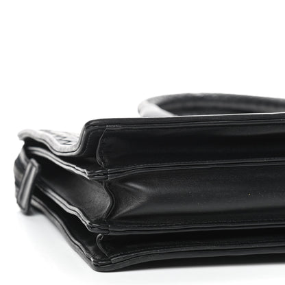 Bottega Veneta Calfskin Intrecciato Briefcase Black 5 of 10