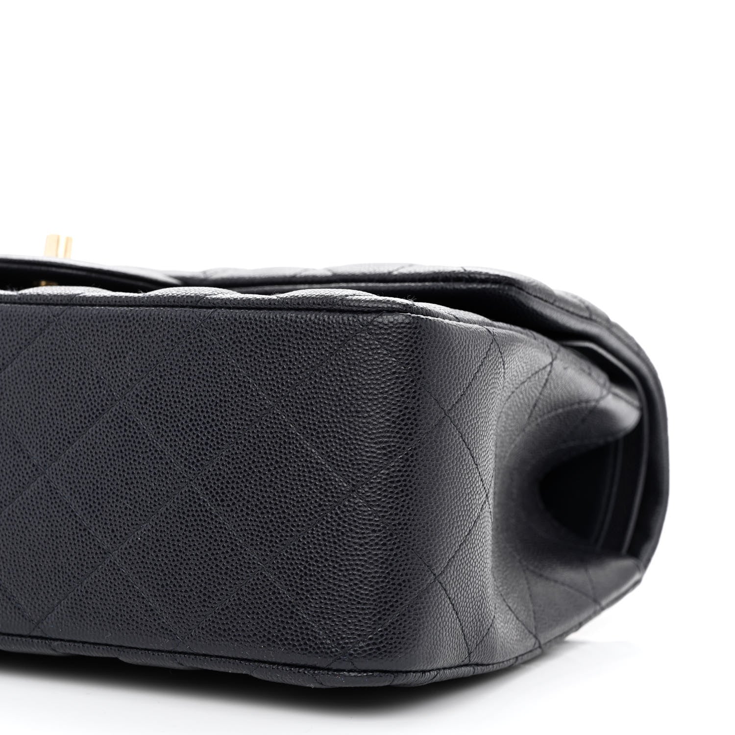 Chanel Caviar Quilted Jumbo Double Flap Navy Blue 10 of 11