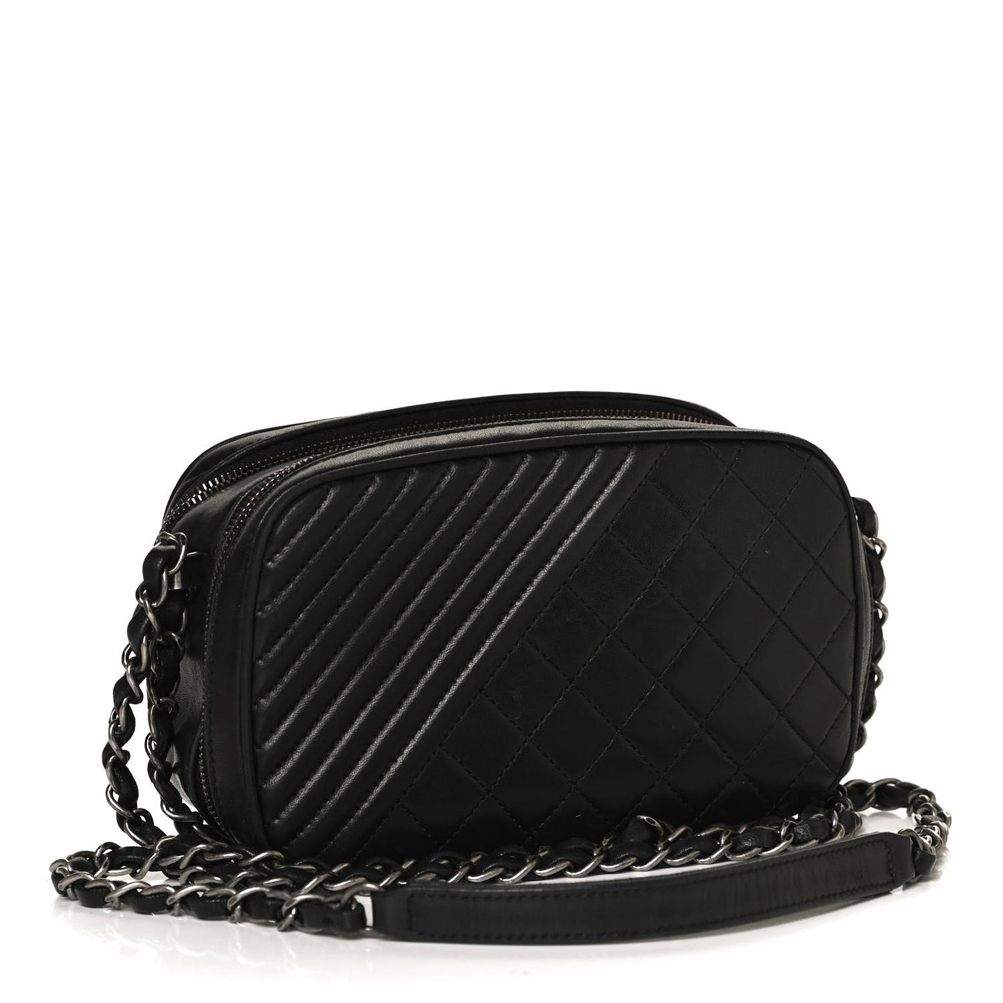 Lambskin Small Coco Boy Camera Case Black
