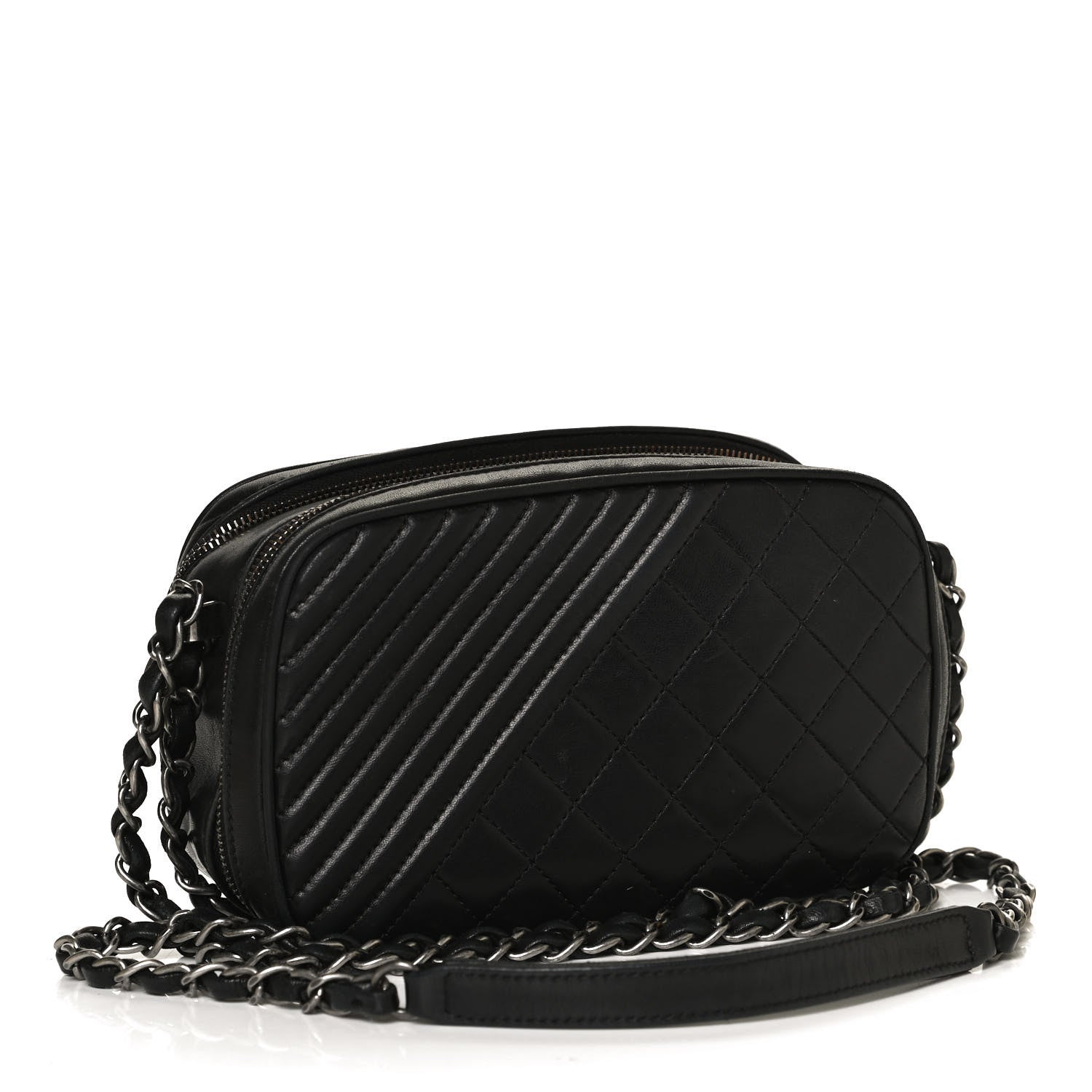 Chanel Lambskin Small Coco Boy Camera Case Black 3 of 10