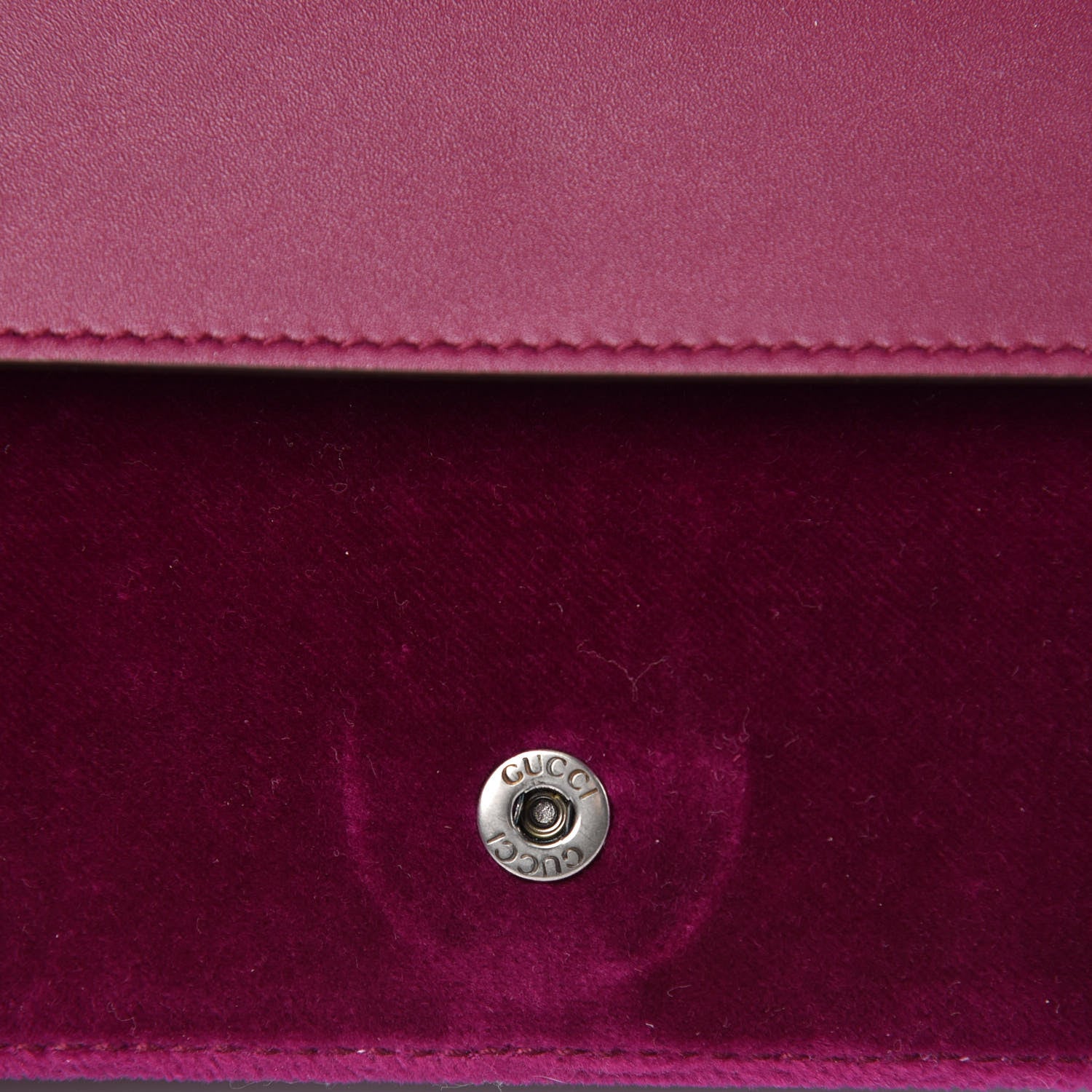 Gucci Velvet Super Mini Dionysus Shoulder Bag Fuchsia Violet Cyclamen 8 of 9