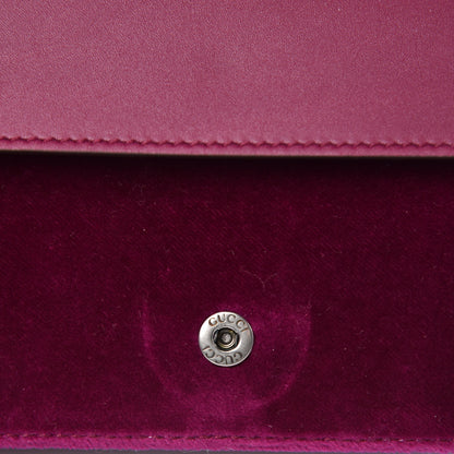 Gucci Velvet Super Mini Dionysus Shoulder Bag Fuchsia Violet Cyclamen 8 of 9