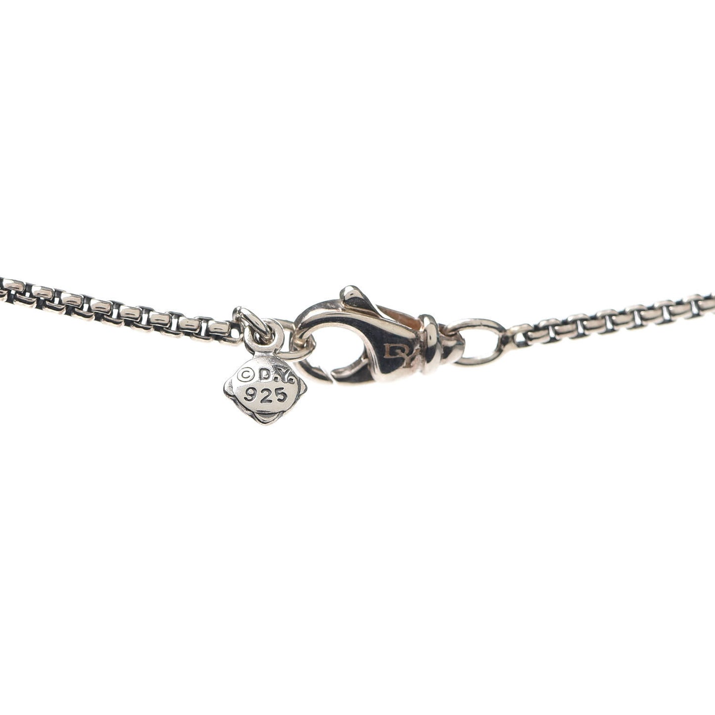 Sterling Silver Diamond Black Onyx 7mm Petite Albion Necklace