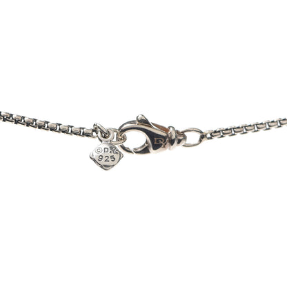 David Yurman Sterling Silver Diamond Black Onyx 7mm Petite Albion Necklace 5 of 5